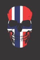 Norway Flag Skull Notebook Journal: Norway Flag Skull Notebook Journal Gift College Ruled 6 x 9 120 Pages