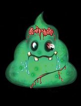 Zombie Poop Halloween: College Ruled Notebook