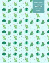 Cornell System Notes 110 Pages: Cactus Notebook for Professionals and Students, Teachers and Writers - Succulent Llama Pattern