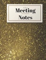 My Boring Meeting Survival Guide and Notes: 8.5x11 Meeting Notebook and Puzzle Book