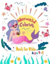 Mermaid Coloring Book for Kids Ages 4-8