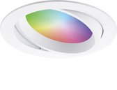 HOFTRONIC Luna - Smart Inbouwspots Wit - 1050 Lumen (Extra fel) 12 Watt - WiFi & Bluetooth - RGBWW 16,5 miljoen kleuren - Kantelbaar - IP44 Waterdicht - Geschikt voor badkamer en buiten - Bedienbaar via stem
