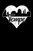 Tempe: 6x9 college lined notebook to write in with skyline of Tempe, Arizona