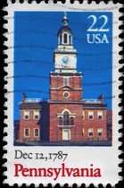 Pennsylvania: Blank college ruled notebook/journal. Pennsylvania design.