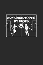 Groundhopper at work: 6x9 Groundhopping - grid - squared paper - notebook - notes