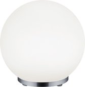LED Tafellamp - Trion Geron - 5W - Aanpasbare Kleur - Dimbaar - Rond - Mat Chroom - Kunststof - BES LED