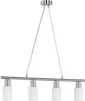 LED Hanglamp - Hangverlichting - Trion Smast - E14 Fitting - Rechthoek - Mat Nikkel - Aluminium