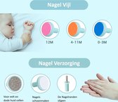 Coupe-ongles électrique pour bébé bleu et boîte de rangement pratique - Coupe-ongles pour bébé - Coupe-ongles pour bébé - Ensemble d'ongles pour bébé - Lime à ongles pour bébé