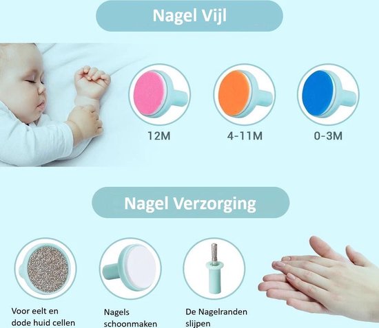 Coupe-ongles électrique pour bébé Ciseaux à ongles Lime à ongles Ensemble  de tondeuse
