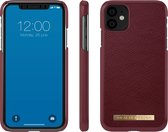 iDeal of Sweden iPhone 11 Fashion Case Saffiano Burgundy