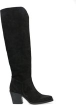 Sacha - Dames - Zwarte suède cowboylaarzen - Maat 38