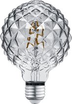 LED Lamp - Filament - Trion Globin - E27 Fitting - 4W - Warm Wit 3000K - Rookkleur - Glas - BSE