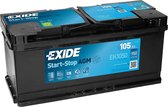 Batterie voiture EXIDE EK1050 Start-Stop AGM 12V 105 Ah 950A 3661024036504