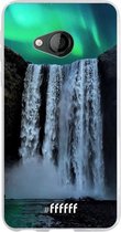 HTC U Play Hoesje Transparant TPU Case - Waterfall Polar Lights #ffffff