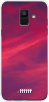 Samsung Galaxy A6 (2018) Hoesje Transparant TPU Case - Red Skyline #ffffff