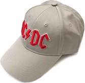 AC/DC - Red Logo Baseball pet - Creme