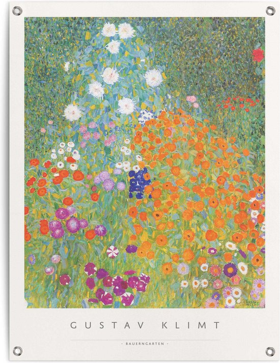 Tuinposter Gustav Klimt - Boerderijtuin 80x60 cm