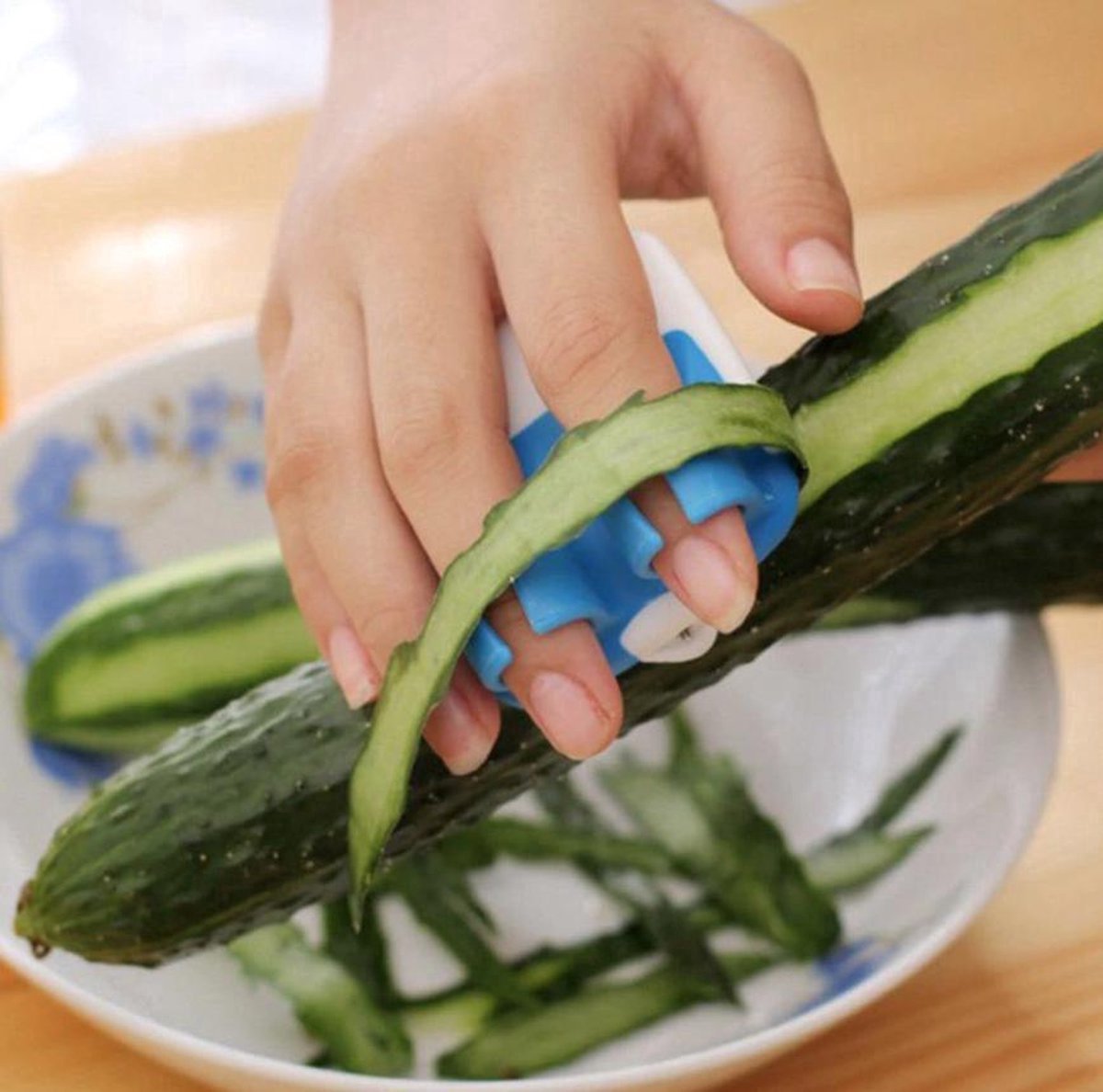 1 Stuks Roestvrij Staal Dunschiller, Multifunctionele Schiller Aubergines Komkommers