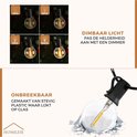 G45 LED lamp van stevig plastic, lijkt op glas, met helderheid van 25% tot 100%.