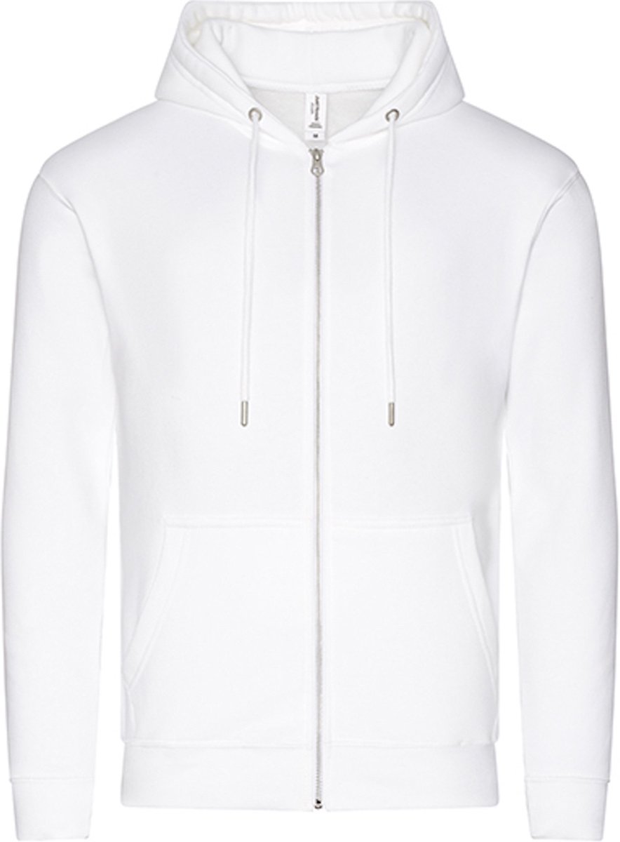 Organic Hoodie met rits en capuchon Arctic XXL Wit