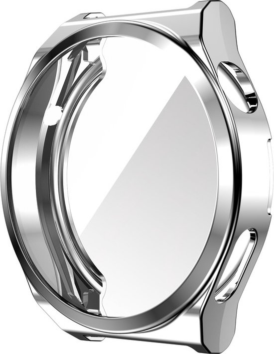 Beschermende watch case - hoesje - geschikt voor Huawei GT 3 Pro 46 mm - zilver