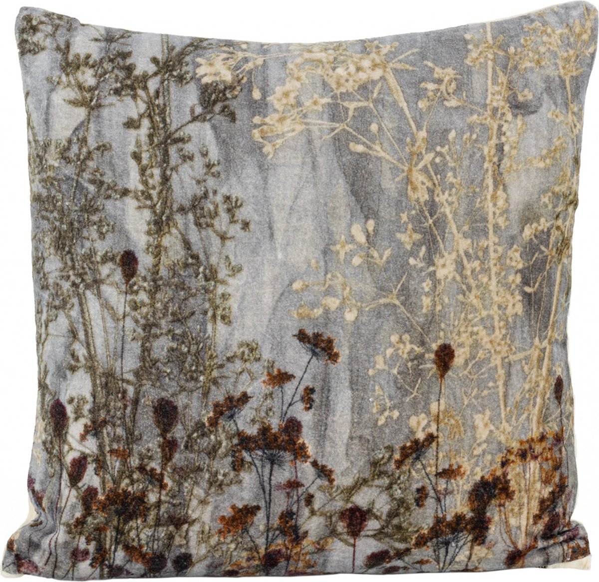 HomeBound by KY | Kussen velvet bloemen | 45x45cm | bloemenkussen