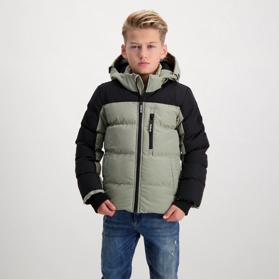 Cars jeans winterjas jongens olijf zwart Hamdon maat 182 bol