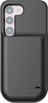 Lunso - Geschikt voor Samsung Galaxy S23 case - Powerbank hoesje - 5000 mAh - Zwart