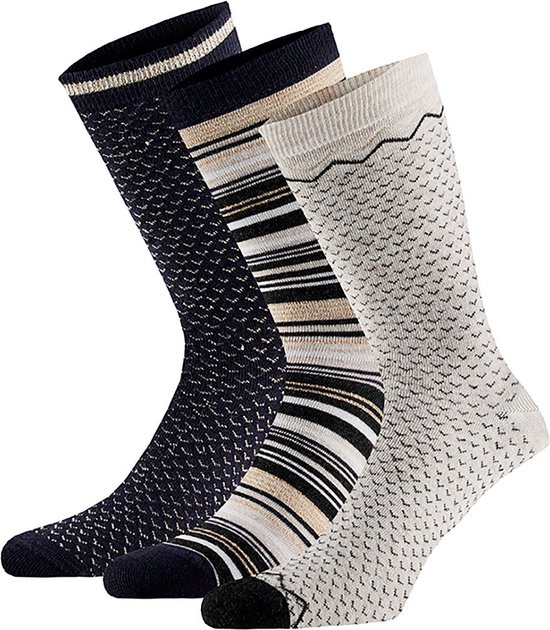 Apollo - Bamboe sokken - 6-Paar - Bamboe dames sokken fashion - Multi Marine - Maat 39/42 - Bamboe dames sokken - Naadloze sokken - Bamboo