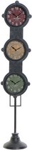 Horloge DKD Home Decor Kristal Ijzer (18 x 14.5 x 88 cm)