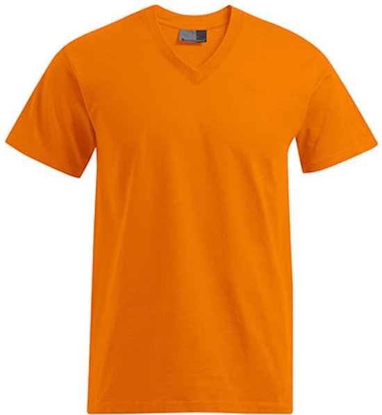 Herenshirt 'Premium V-neck' met korte mouwen Orange - 5XL