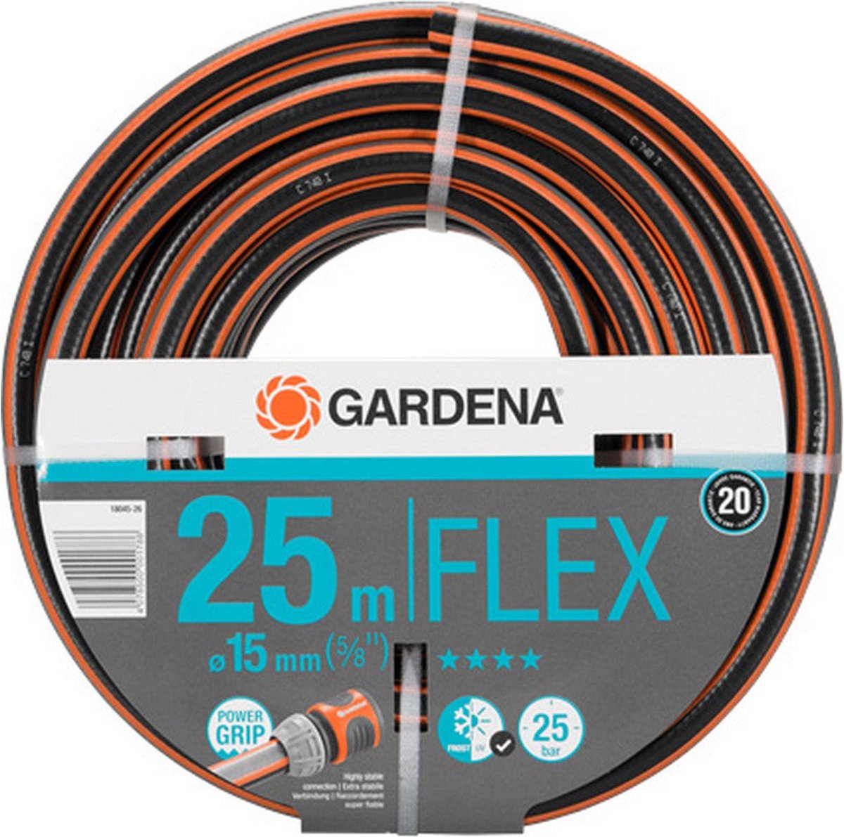 Gardena Comfort Flex Tuyau d'arrosage - 15 mm (5/8) - 25 mètres