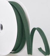 Paspelband 1 meter 10mm donker groen - dépassant voor afwerking