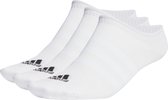 adidas Sportswear Thin and Light No-Show Sokken 3 Paar - Unisex - Wit- 40-42