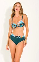 Bikini Set- Dames Bikini met Beugel- 2-delig Push up Bikini - Meisjes Bikini- Badmode&Strandkleding- Sexy Bikini Bloemprint VW7531- Groen- Maat 48