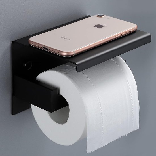 Papierrolrek, Ingebouwde Toiletrolhouder 304 Roestvrij Staal Zwarte Toiletrolhouder Met 1 Gereedschapsset, voor Thuis Badkamer Keuken Aanrecht Eettafel Hotels Papierrolrek, Ingebouwde Toiletrolhouder 304 Roestvrij Staal Zwarte Toiletrolhouder Met 1 Gereedschapsset, voor Thuis Badkamer Keuken Aanrecht Eettafel Hotels