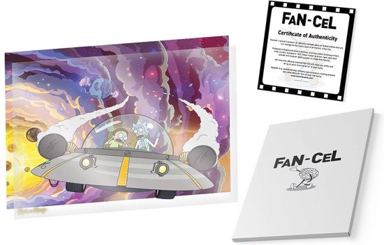 FaNaTtik Rick and Morty Poster Art Print Misadventure in Space Limited Edition Fan-Cel 36 x 28 cm Multicolours
