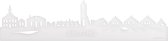 Skyline Eemnes Wit Glanzend - 120 cm - Woondecoratie - Wanddecoratie - Meer steden beschikbaar - Woonkamer idee - City Art - Steden kunst - Cadeau voor hem - Cadeau voor haar - Jubileum - Trouwerij - WoodWideCities
