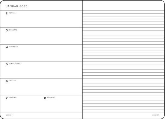 Leuchtturm1917 Agenda semainier 2023-2024