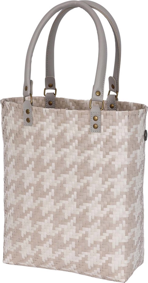 Handed By Mayfair - Handtas Shopper - lichtgrijs met beige