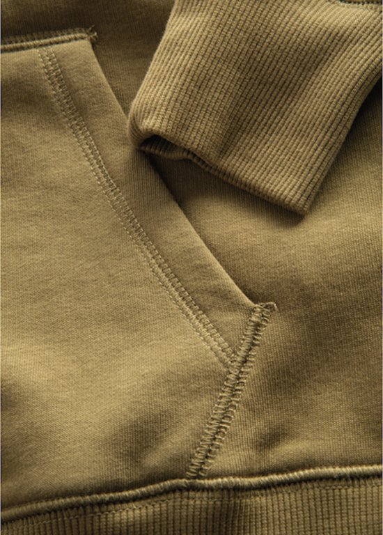 Blauwe Sweater met capuchon met trekkoord mannen