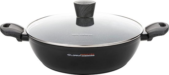Mijoteuse Induction 24 Cm Anti-adhésive Avec Couvercle – Fonte D’Aluminium, Cuisson Saine & Homogène, Tous Feux Dont Four