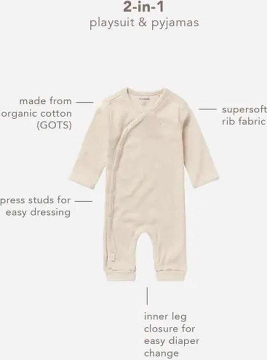 Noppies U Playsuit LS Rib Nevis – Maat 50 - Afbeelding 10
