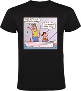 Vis formaat Heren T-shirt - opscheppen - vissen - visser - man - vrouw - grappig