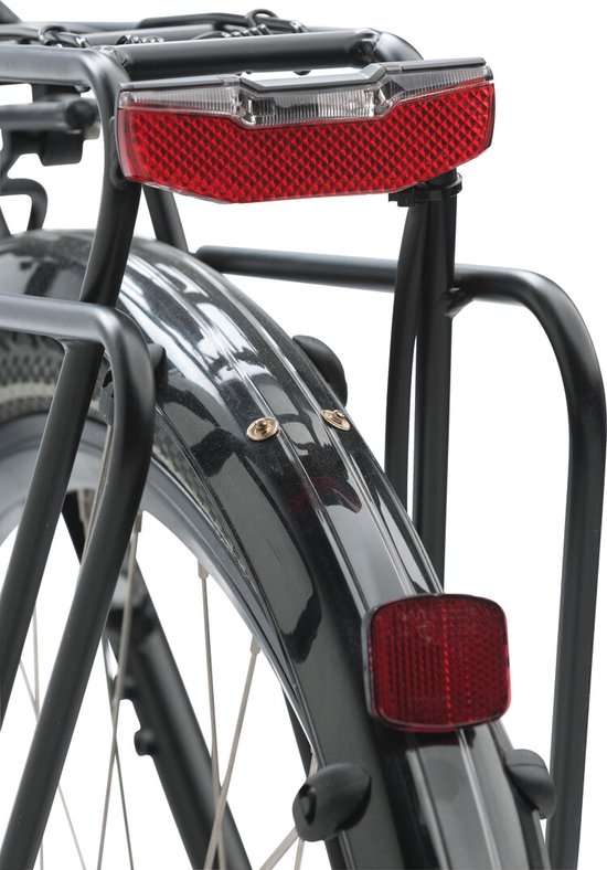 AXA Blueline Steady Achterlicht - LED Fietsverlichting - Dynamo - Steady Functie - 600 m Zichtbaarheid - 80 mm Montage - Zijzichtverlichting - Rood — afbeelding 4