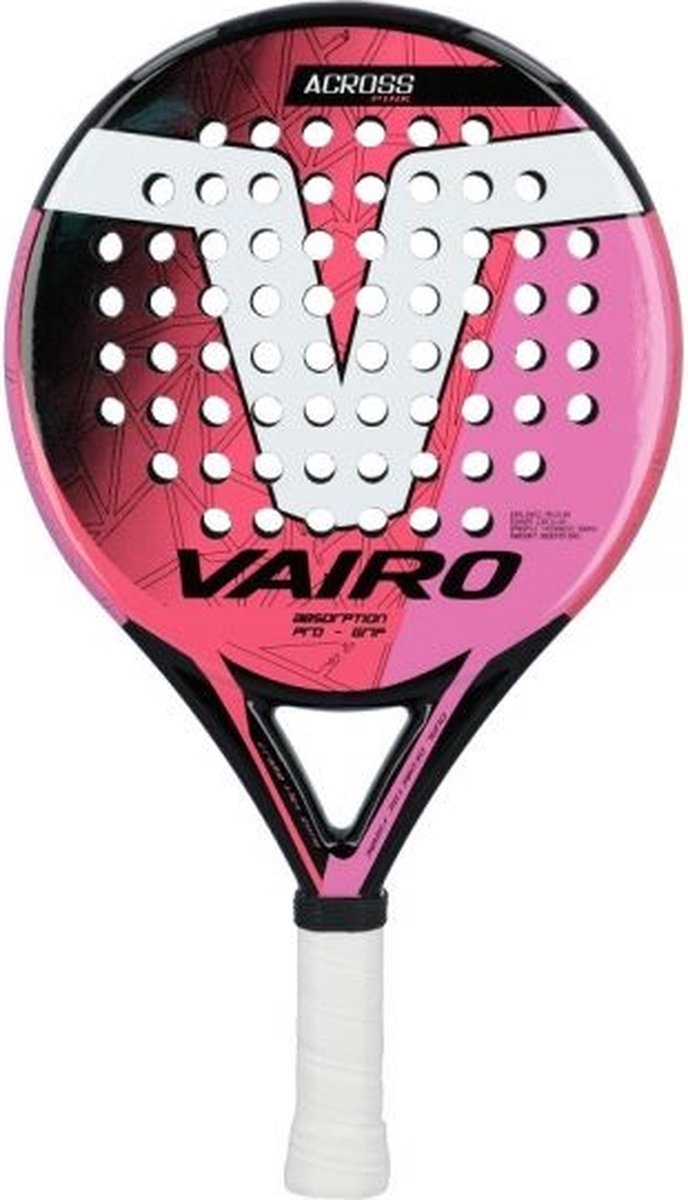 Vairo Cross Pink (Sand Finish) Padel Racket