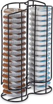 Porte-capsule Relaxdays - compatible avec tassimo - porte-gobelet pour 32 tasses à café - cuisine - noir