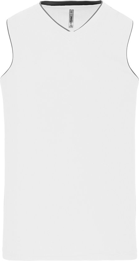 Herenbasketbalshirt met korte mouwen 'Proact' Wit - XL