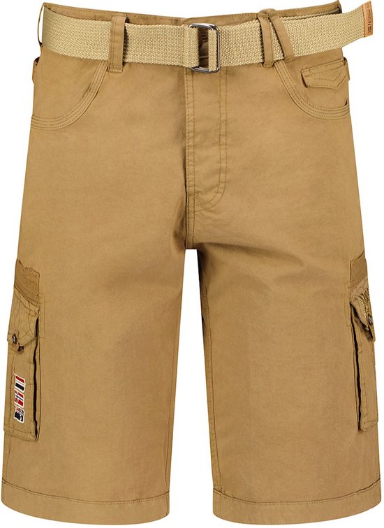 Cargo bermuda met comfortband en riem, regular fit kitt • Prijs € 31,99