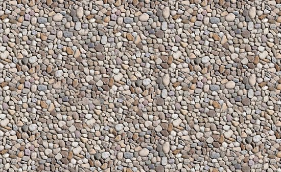 Peinture murale Pebbles | Gris | 312x219 cm
